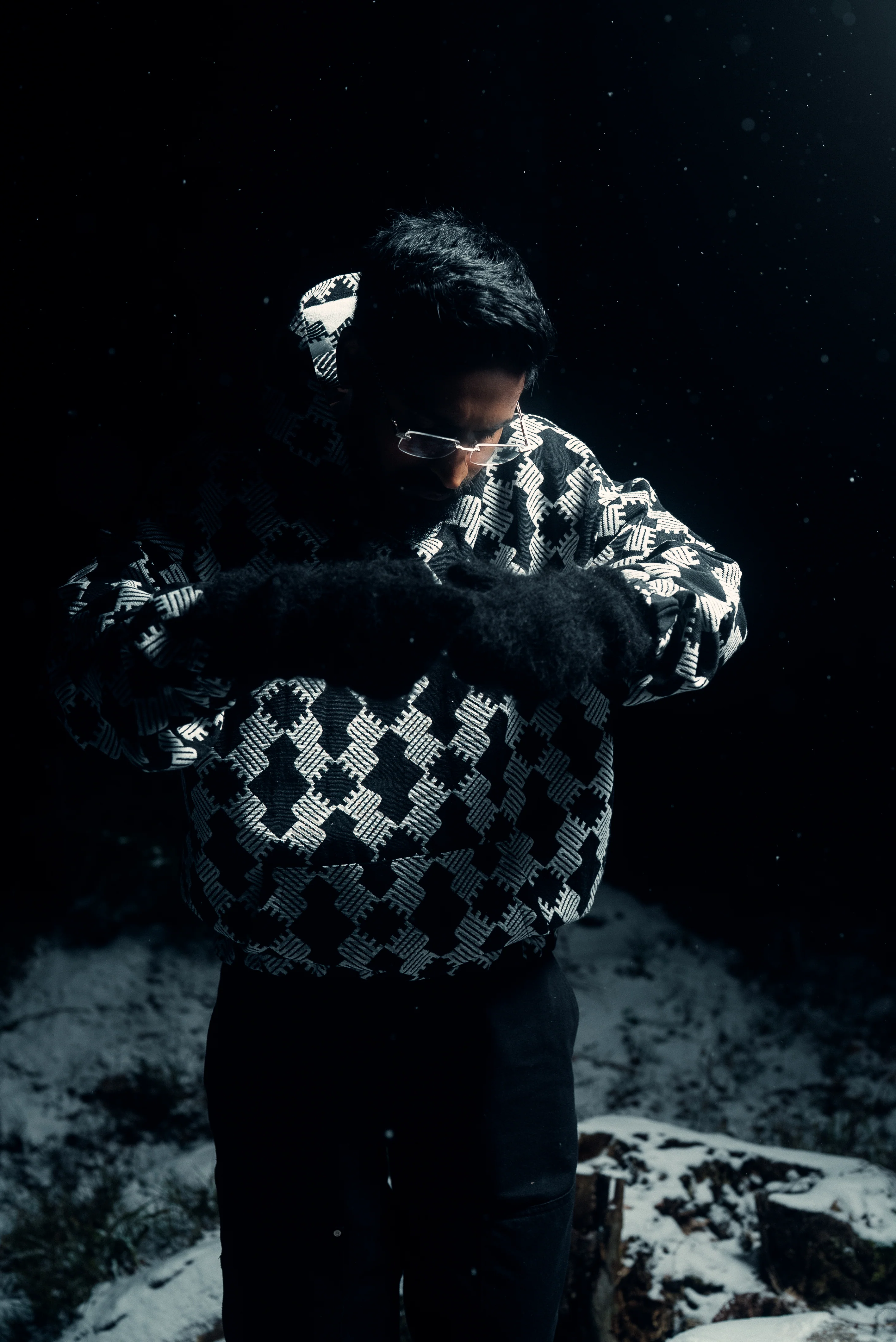DRVN "BLOCKED" JACQUARD HOODIE - Image 5