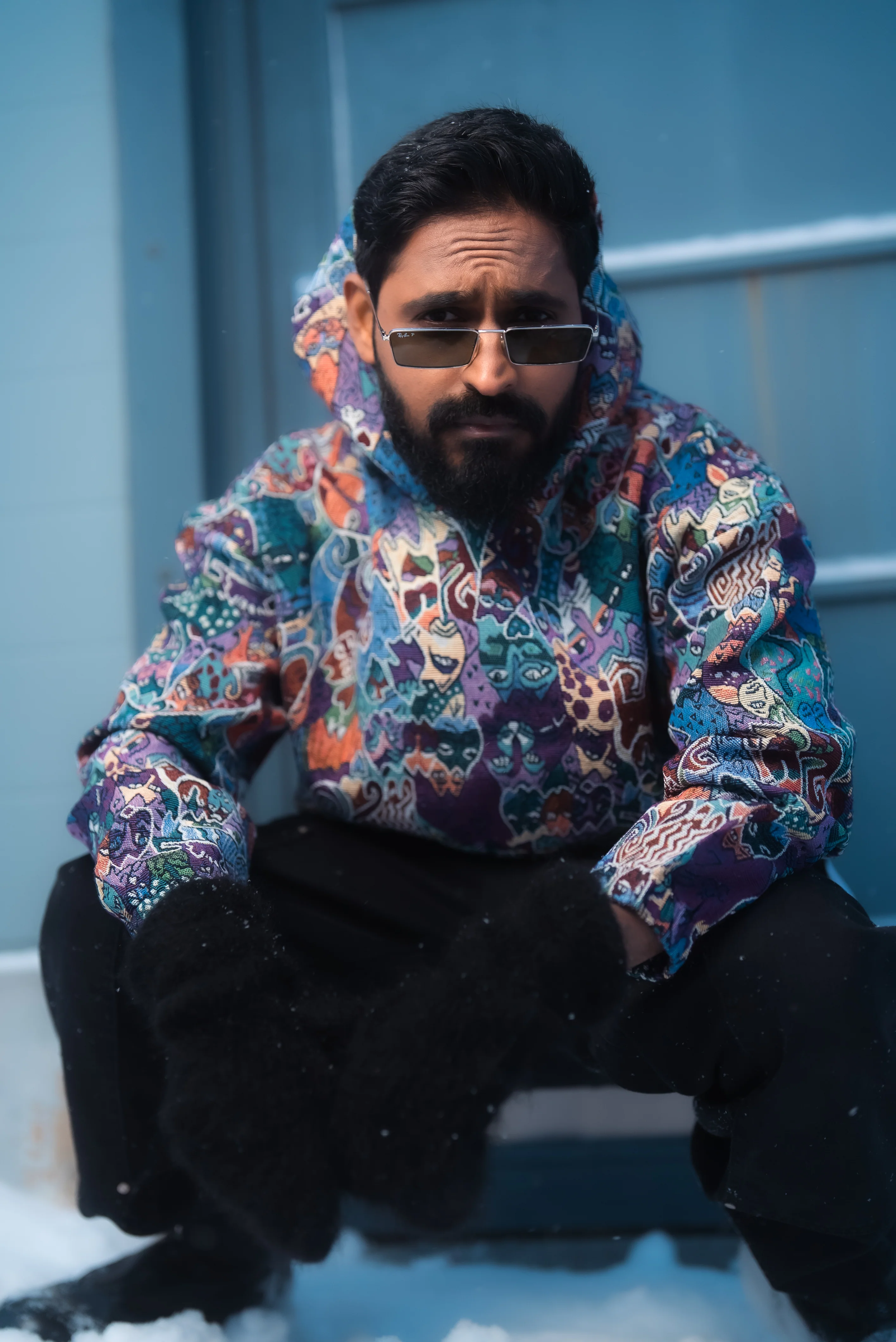 DRVN "SCRIBBLED FURY " JACQUARD HOODIE - Image 10