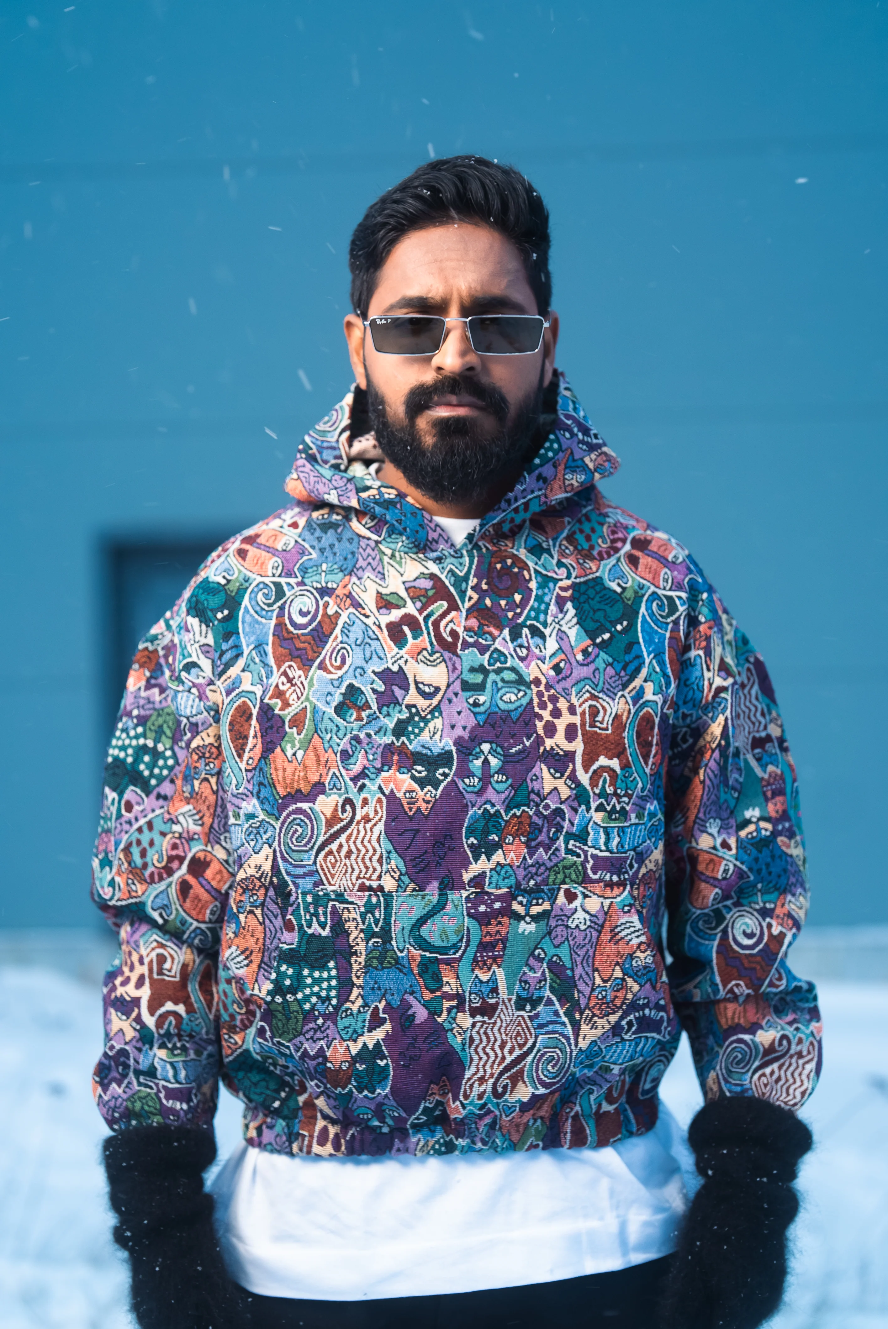 DRVN "SCRIBBLED FURY " JACQUARD HOODIE - Image 11