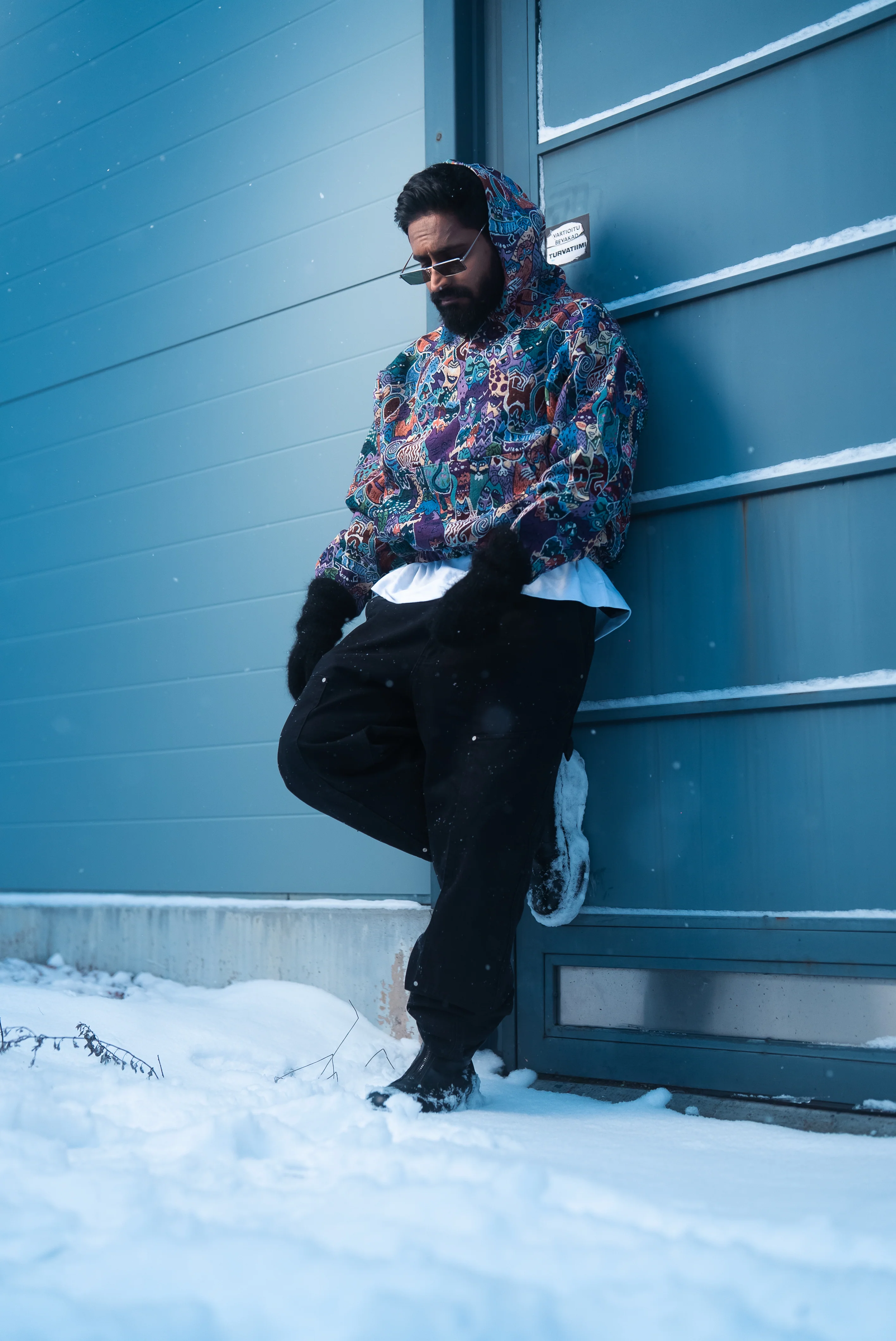 DRVN "SCRIBBLED FURY " JACQUARD HOODIE - Image 8