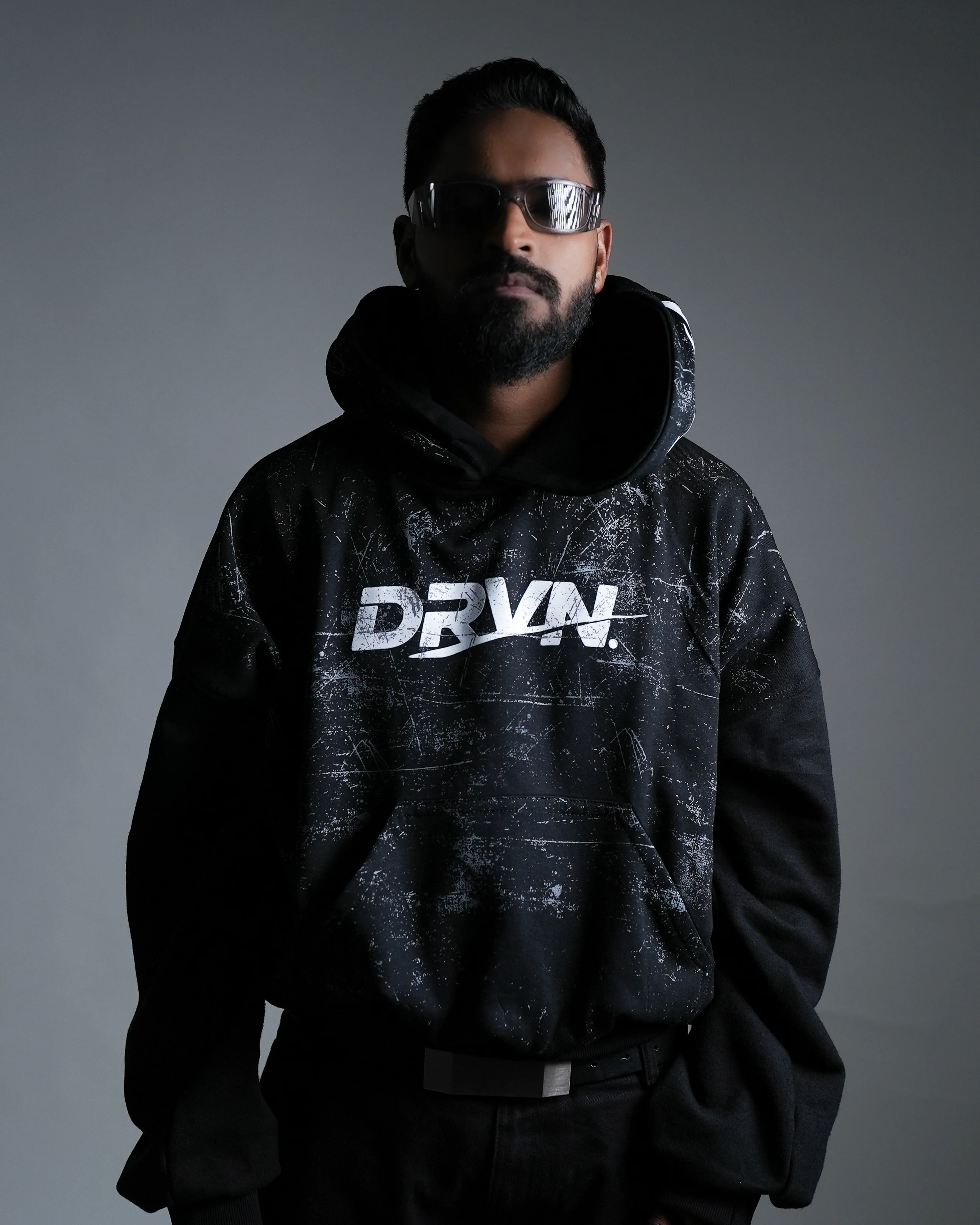 DRVN UNBREAKABLE BLACK HOODIE - Image 3