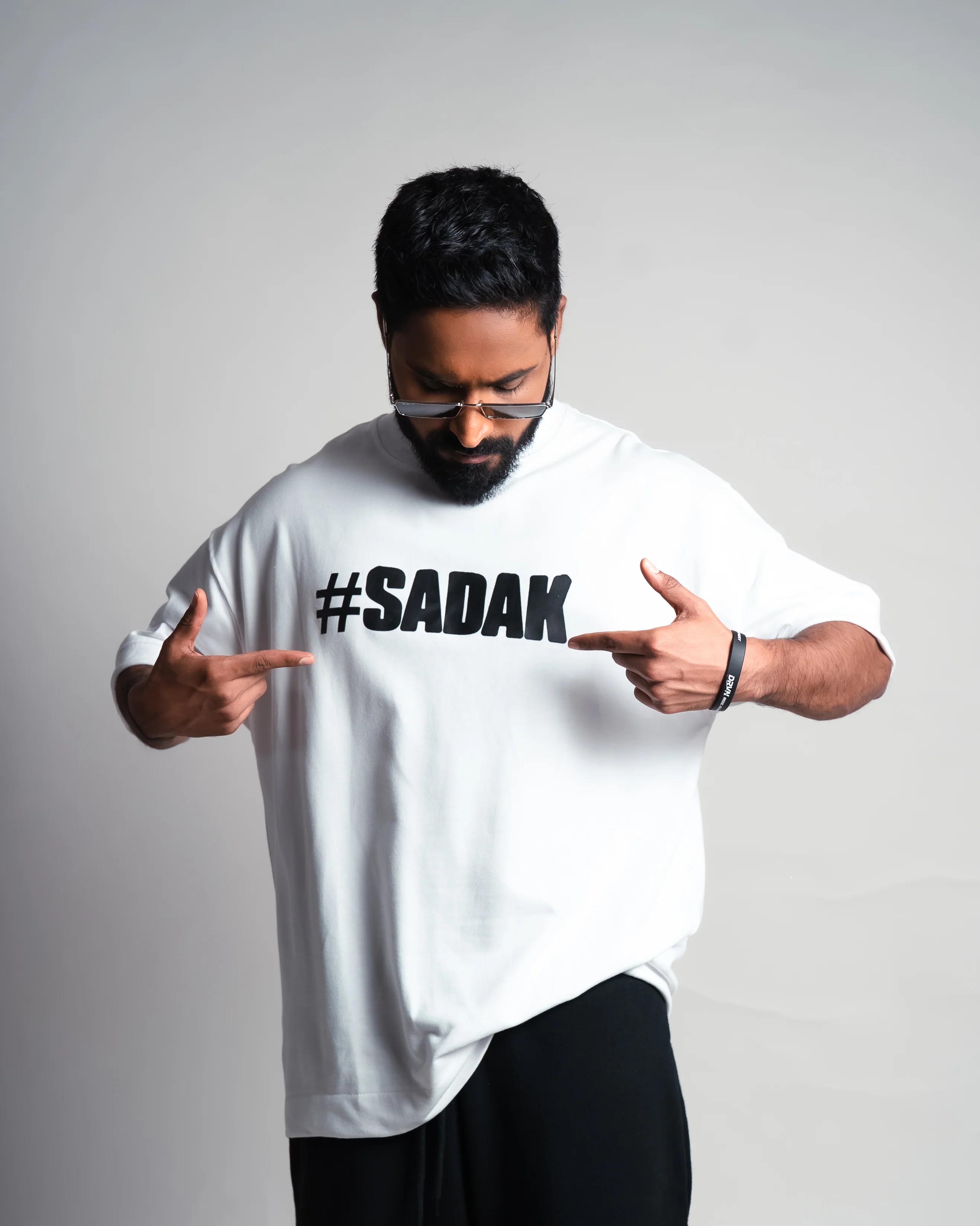#sadak WHITE ( oversized t shirt ) - Image 2